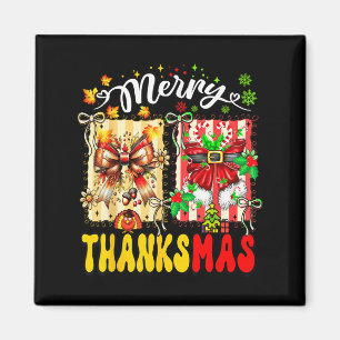 Frohe Thanksmas Erntedankfest Weihnachten Coquette Magnet