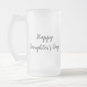Frohe Töchtertag si.ple minimal Namenstext hinzufü Mattglas Bierglas
