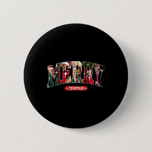 Frohe Trumpmas Santa Trump Weihnachten Pajamas Fun Button