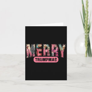 Frohe Trumpmas Santa Trump Weihnachten Pajamas Fun Karte