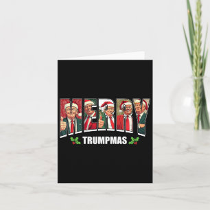 Frohe Trumpmas Santa Trump Weihnachten Pajamas Fun Karte