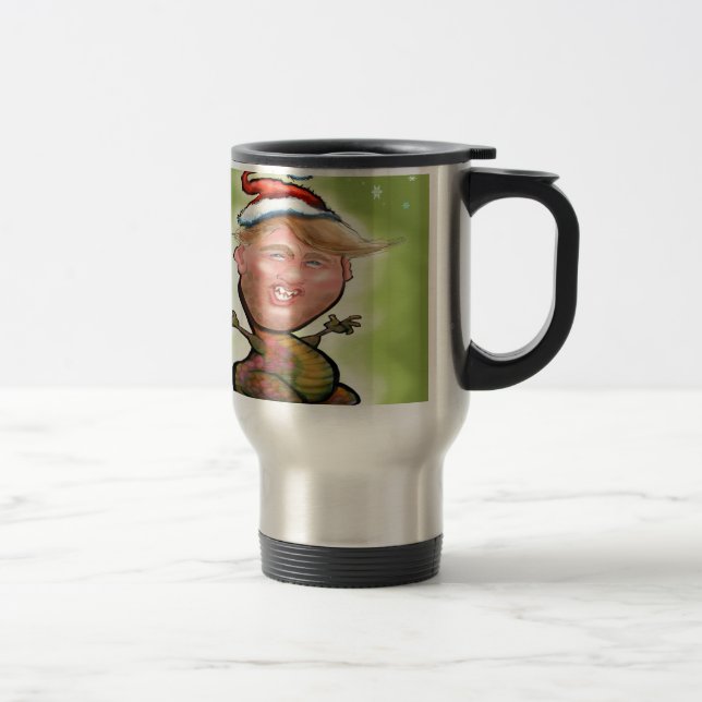 Frohe Trumpy Weihnachten Reisebecher (Rechts)