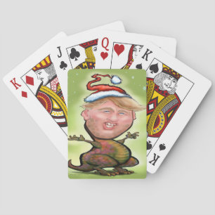 Frohe Trumpy Weihnachten Spielkarten