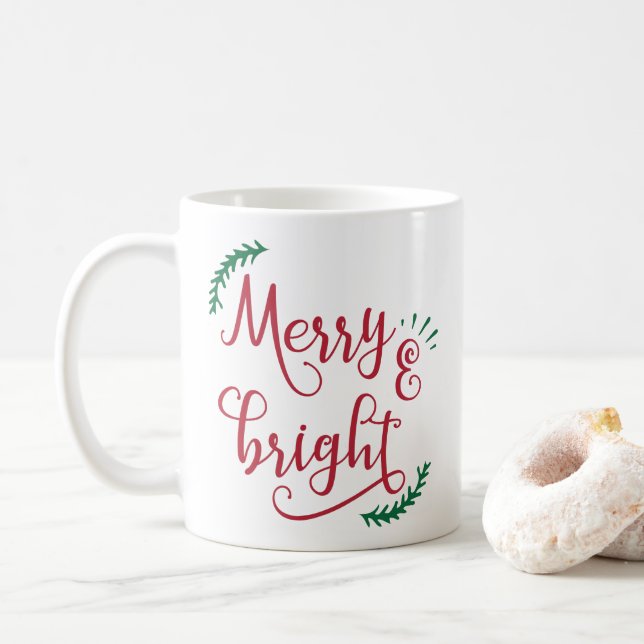 frohe und helle Feiertage Kaffeetasse (Mit Donut)