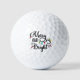 Frohe und helle Ferien Lichter Weihnachten Urlaub Golfball
