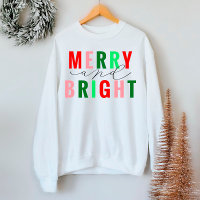Frohe und helle Niedliche Weihnachten Sweatshirt