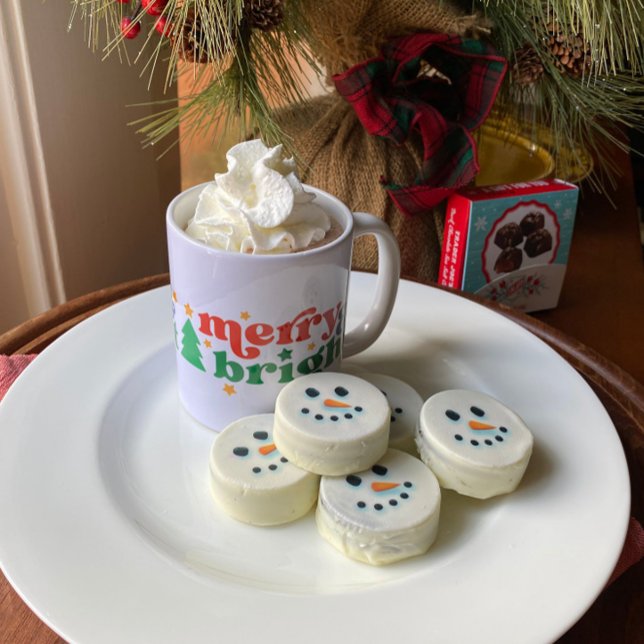 Frohe und helle Retro Weihnachten Kaffeetasse (Von Creator hochgeladen)