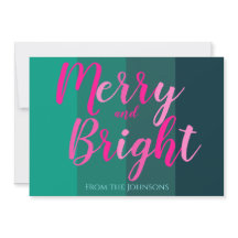 Frohe und helle Rosa und grüne Weihnachten