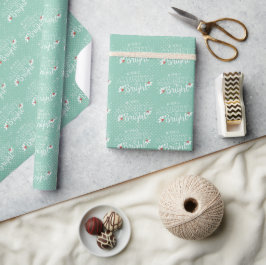 Frohe und helle Weihnachten Geschenkpapier