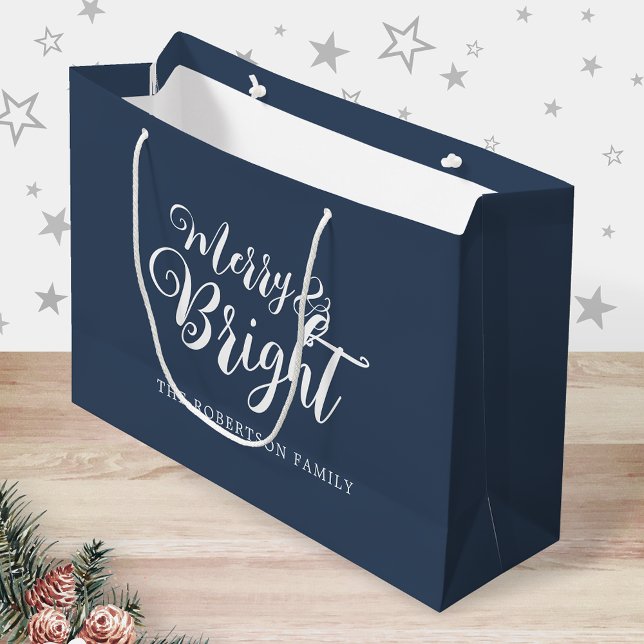 Frohe und helle Weihnachten Große Geschenktüte (Von Creator hochgeladen)