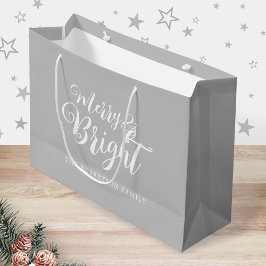 Frohe und helle Weihnachten Große Geschenktüte