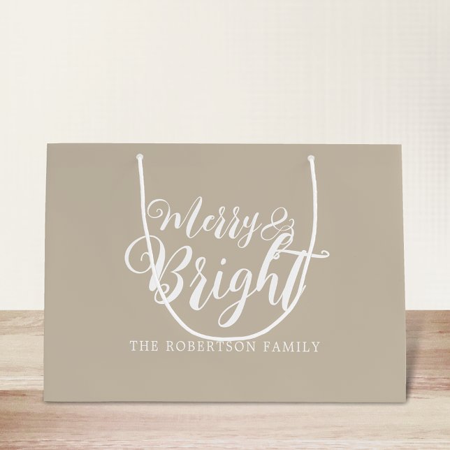 Frohe und helle Weihnachten Große Geschenktüte (Von Creator hochgeladen)