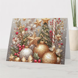 Frohe und helle Weihnachten ich bleibe im Inneren Karte