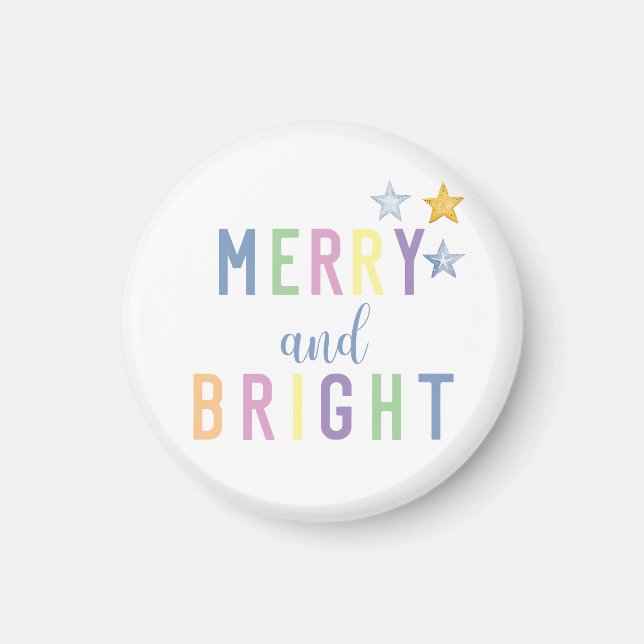 Frohe und helle Weihnachten Magnet (Vorne)