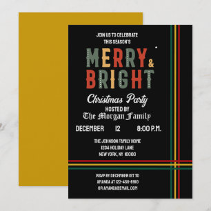 Frohe und helle Weihnachten Party Einladung