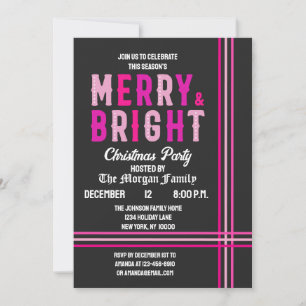 Frohe und helle Weihnachten Party Einladung