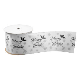 Frohe und helle Weihnachten Satin Ribbon Satinband