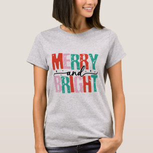 Frohe und helle Weihnachten T - Shirt