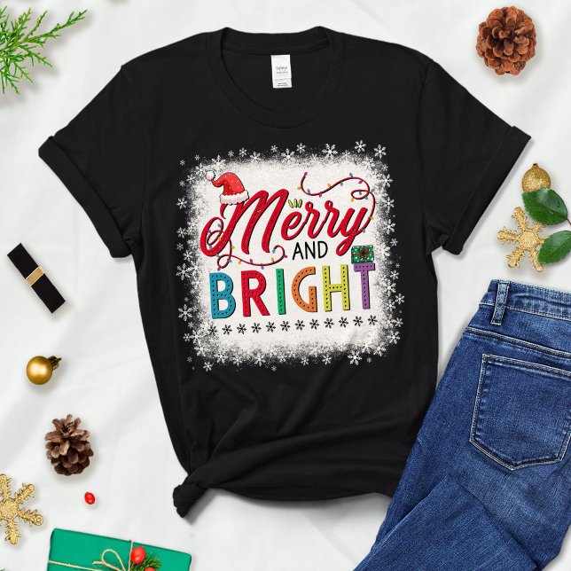 Frohe und helle Weihnachten, Weihnachten der Frau T-Shirt (Von Creator hochgeladen)