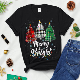 Frohe und helle Weihnachtsbaum - Fröhlich und hell T-Shirt