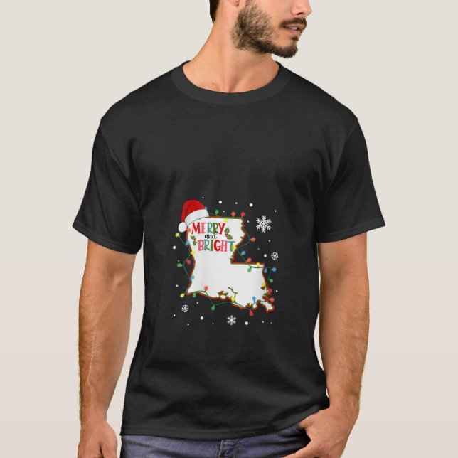 Frohe und helle Weihnachtsbeleuchtung Xmas Louisia T-Shirt (Vorderseite)