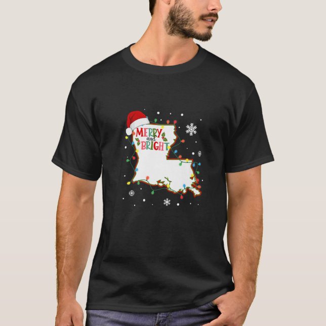 Frohe und helle Weihnachtsbeleuchtung Xmas Louisia T-Shirt (Vorderseite)