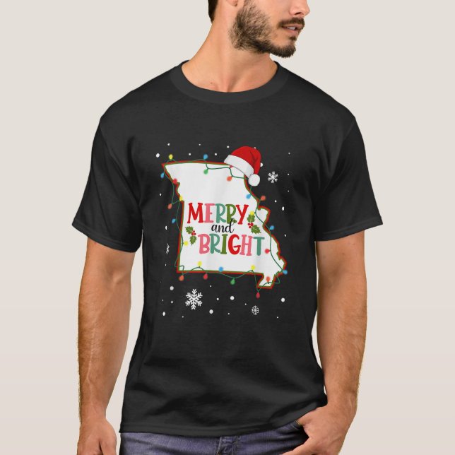 Frohe und helle Weihnachtsbeleuchtung Xmas Missour T-Shirt (Vorderseite)
