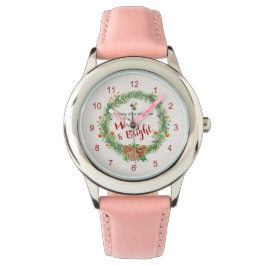 Frohe und helle Weihnachtsfeier Armbanduhr