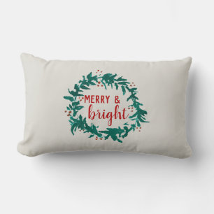 Frohe und helle Weihnachtsfeier Lendenkissen