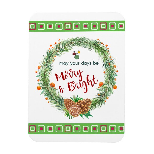 Frohe und helle Weihnachtsfeier Magnet (Vertikal)