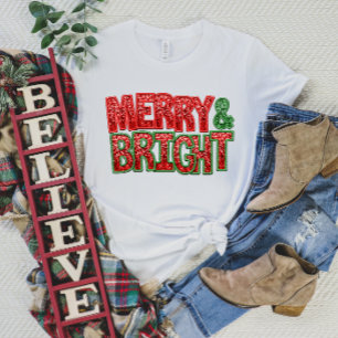 Frohe und helle Weihnachtsfeier mit Sparkle T-Shirt
