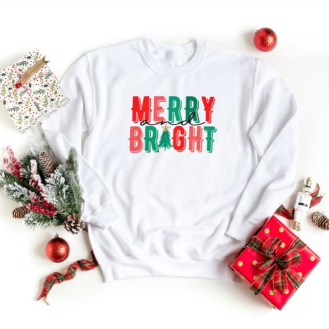 Frohe und helle Weihnachtsfeier Sweatshirt (Von Creator hochgeladen)