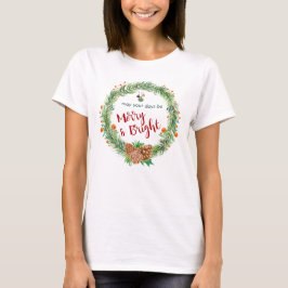 Frohe und helle Weihnachtsfeier T-Shirt