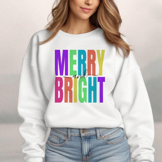 Frohe und helle Weihnachtsfeiertage Sweatshirt (Von Creator hochgeladen)