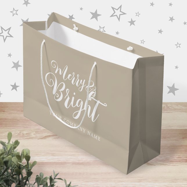 Frohe und helle Weihnachtsfirma Große Geschenktüte (Von Creator hochgeladen)