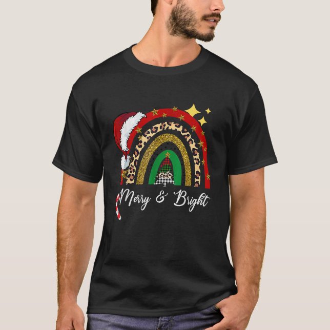 Frohe und helle Weihnachtsfrauen Mädchen Kinder Ch T-Shirt (Vorderseite)