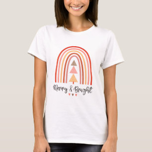Frohe und helle Weihnachtsfrauen - T - Shirt