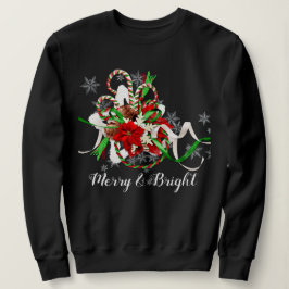 Frohe und helle Weihnachtskandinchen Sweatshirt