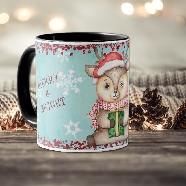 Frohe und helle Weihnachtsmänner Kinder Tasse (Von Creator hochgeladen)