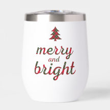 Frohe und helle Weihnachtstypografie tartan