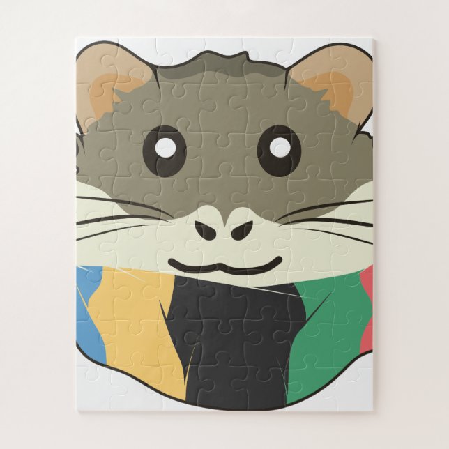 Frohe und leichte Hamster Puzzle (Vertikal)