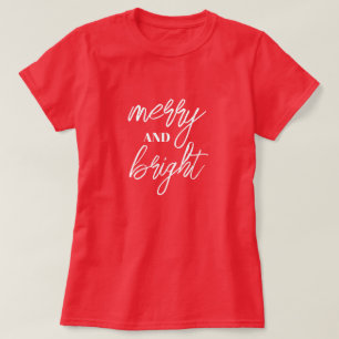 Frohe und strahlend rote Weihnachts-T-Shirts für F T-Shirt