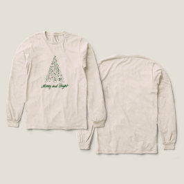 Frohe und strahlende Weihnachtsbaum-T-Shirt Tri-Blend Shirt