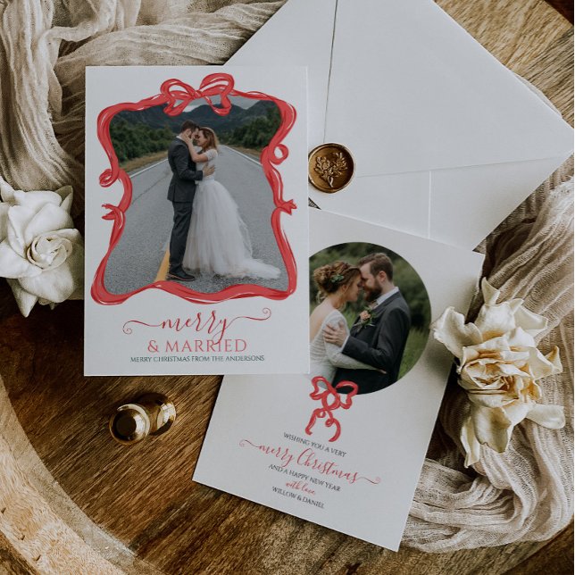 Frohe und Verheiratete Weihnachtskarte Einladung (Von Creator hochgeladen)