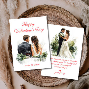 Frohe Valentinstag 2 Fotos Illustration rot Mitteilungskarte