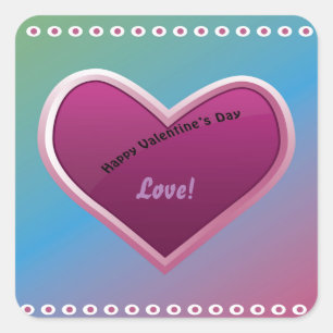 Frohe Valentinstag Aufkleber
