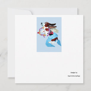 Frohe Valentinstag Basset Hündchen Karte