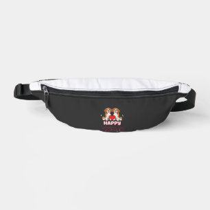 Frohe Valentinstag Beagle Paar Bauchtasche