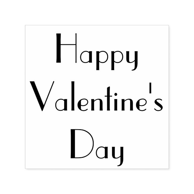 Frohe Valentinstag benutzerdefiniert Permastempel (Design)