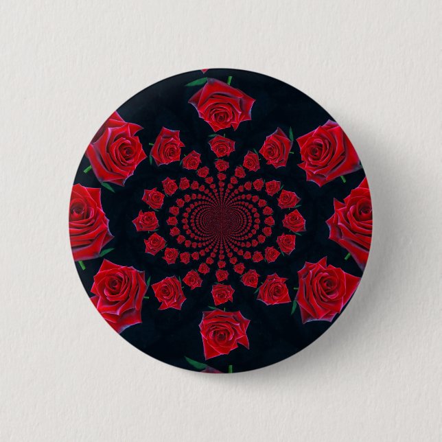 Frohe Valentinstag Button (Vorderseite)